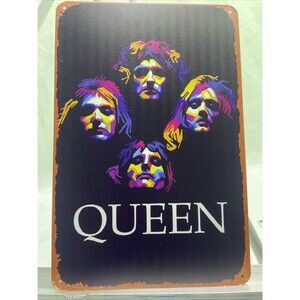 Queen Metal Sign 8x12